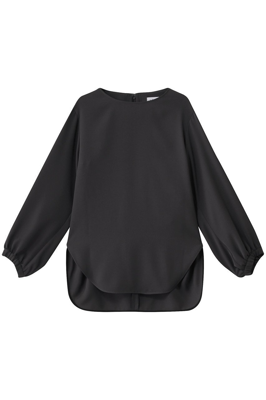 【エッセン ロートレアモン/ESSEN LAUTREAMONT】のミリオーネダブルサテンブラウス インテリア・キッズ・メンズ・レディースファッション・服の通販 founy(ファニー) ファッション Fashion レディースファッション Fashion for Women トップス・カットソー Cut & Sew Tops シャツ・ブラウス・オフィスカジュアル Elegant Blouses & Button-Ups サテン Satin, Glossy Fabric シンプル Simple, Minimal スリーブ Sleeve, Long Sleeve / Short Sleeve ダブル Double, Double-Breasted フェミニン Feminine, Girly ロング Long, Long-Length チャコール|ID: prp329100004425743 ipo3291000000035674497