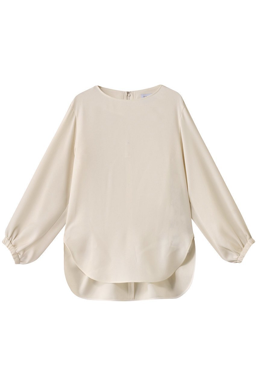 【エッセン ロートレアモン/ESSEN LAUTREAMONT】のミリオーネダブルサテンブラウス インテリア・キッズ・メンズ・レディースファッション・服の通販 founy(ファニー) ファッション Fashion レディースファッション Fashion for Women トップス・カットソー Cut & Sew Tops シャツ・ブラウス・オフィスカジュアル Elegant Blouses & Button-Ups サテン Satin, Glossy Fabric シンプル Simple, Minimal スリーブ Sleeve, Long Sleeve / Short Sleeve ダブル Double, Double-Breasted フェミニン Feminine, Girly ロング Long, Long-Length オフホワイト|ID: prp329100004425743 ipo3291000000035674499