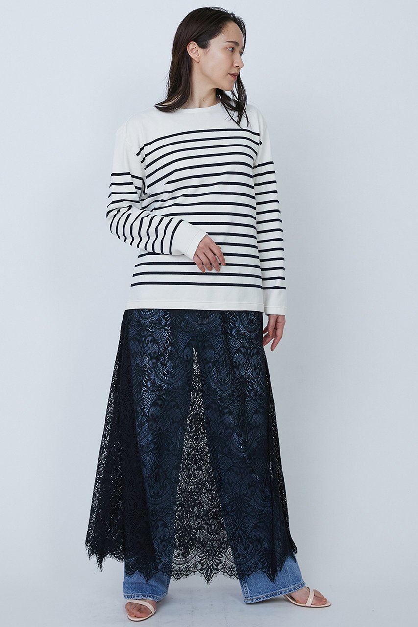 【プルミエ アロンディスモン/1er Arrondissement】の【ROYAL MER】トップス 人気、トレンドファッション・服の通販 founy(ファニー) 　ファッション　Fashion　レディースファッション　Fashion for Women　トップス・カットソー　Cut & Sew Tops　シャツ・ブラウス・オフィスカジュアル　Elegant Blouses & Button-Ups　ロングTシャツ・Tシャツ　Longline T-Shirts & Tees　カットソー・ベーシックTシャツ　Cut-and-Sewn Tops / Stretch Tees & Basics　インナー　Innerwear　ジャケット　Jacket, Outerwear　スリーブ　Sleeve, Long Sleeve / Short Sleeve　バランス　Balance, Style Balance　フォルム　Silhouette, Form　ボーダー　Border, Stripe　ロング　Long, Long-Length　other-6|ID: prp329100004425744 ipo3291000000036008649