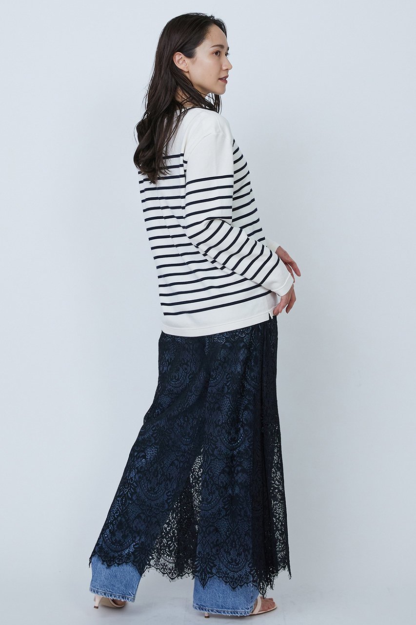 【プルミエ アロンディスモン/1er Arrondissement】の【ROYAL MER】トップス 人気、トレンドファッション・服の通販 founy(ファニー) 　ファッション　Fashion　レディースファッション　Fashion for Women　トップス・カットソー　Cut & Sew Tops　シャツ・ブラウス・オフィスカジュアル　Elegant Blouses & Button-Ups　ロングTシャツ・Tシャツ　Longline T-Shirts & Tees　カットソー・ベーシックTシャツ　Cut-and-Sewn Tops / Stretch Tees & Basics　インナー　Innerwear　ジャケット　Jacket, Outerwear　スリーブ　Sleeve, Long Sleeve / Short Sleeve　バランス　Balance, Style Balance　フォルム　Silhouette, Form　ボーダー　Border, Stripe　ロング　Long, Long-Length　other-7|ID: prp329100004425744 ipo3291000000036008651