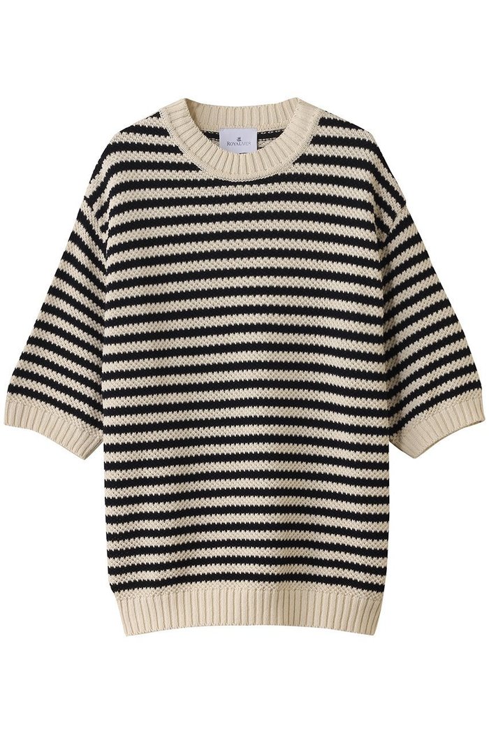 【プルミエ アロンディスモン/1er Arrondissement】の【ROYAL MER】プルオーバー インテリア・キッズ・メンズ・レディースファッション・服の通販 founy(ファニー) https://founy.com/ ファッション Fashion レディースファッション WOMEN トップス・カットソー Tops/Tshirt ニット Knit Tops プルオーバー Pullover ショルダー Shoulder ドロップ Drop ボトム Bottom ボーダー Border ワイド Wide エレガント 上品 Elegant |ID: prp329100004425745 ipo3291000000030903000