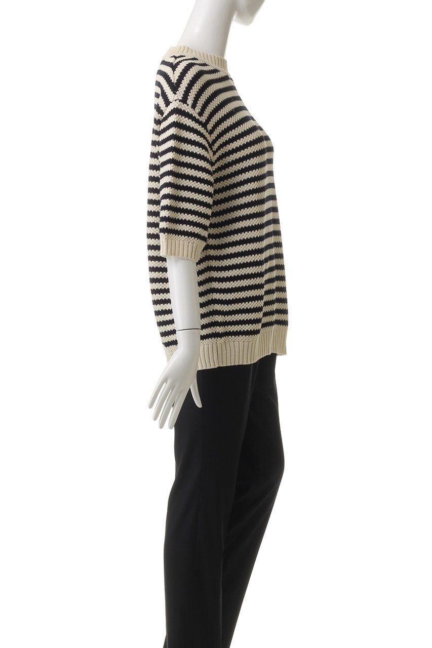 【プルミエ アロンディスモン/1er Arrondissement】の【ROYAL MER】プルオーバー 人気、トレンドファッション・服の通販 founy(ファニー) 　ファッション　Fashion　レディースファッション　Fashion for Women　トップス・カットソー　Cut & Sew Tops　ニット　Knit Tops & Sweaters　カジュアルプルオーバー・ニットトップス　Pullovers & Knit Tops / Casual Pullovers　ショルダー　Shoulder, Shoulder Strap　ドロップ　Drop Shoulder, Dropped Style　ボトム　Bottoms, Lower Wear　ボーダー　Border, Stripe　ワイド　Wide, Wide Fit　エレガント 上品　Elegant　other-3|ID: prp329100004425745 ipo3291000000032928493