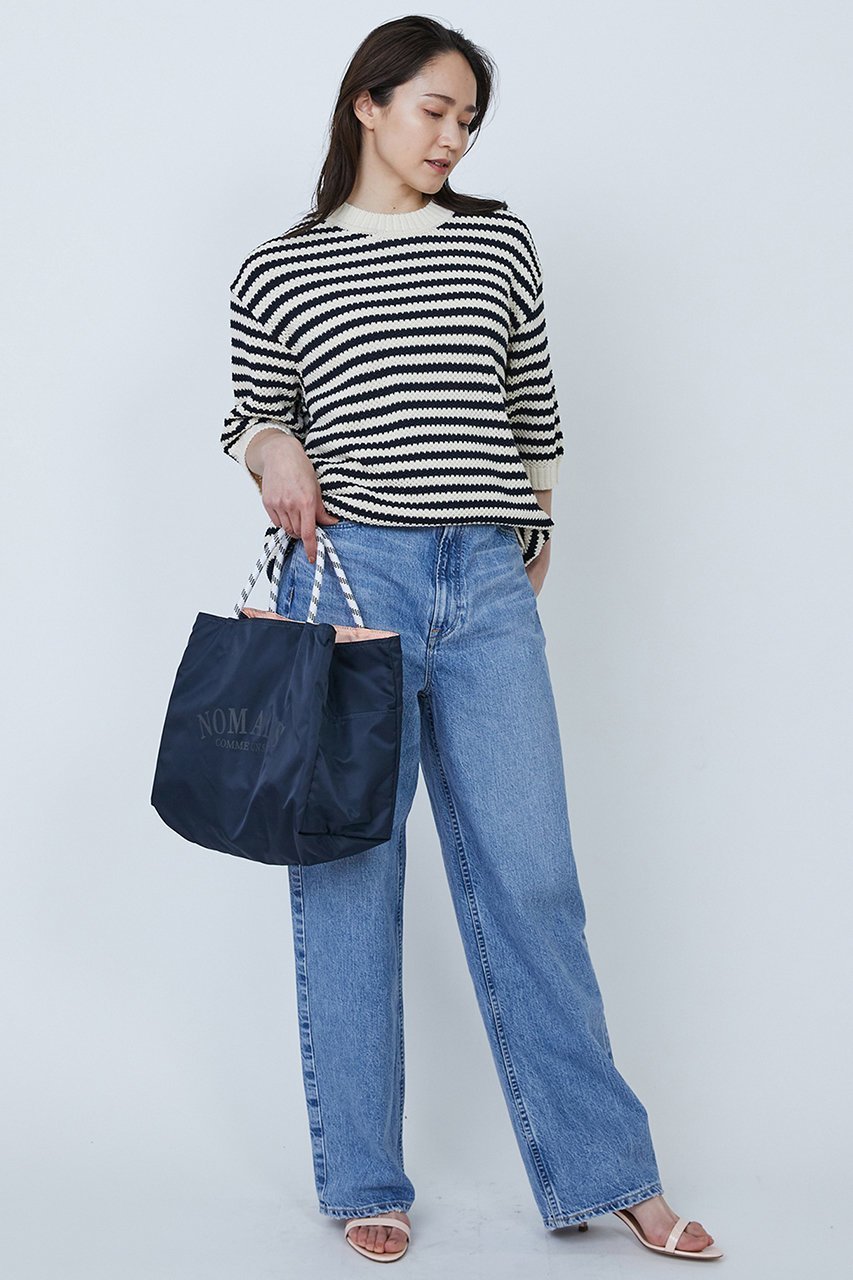 【プルミエ アロンディスモン/1er Arrondissement】の【ROYAL MER】プルオーバー 人気、トレンドファッション・服の通販 founy(ファニー) 　ファッション　Fashion　レディースファッション　Fashion for Women　トップス・カットソー　Cut & Sew Tops　ニット　Knit Tops & Sweaters　カジュアルプルオーバー・ニットトップス　Pullovers & Knit Tops / Casual Pullovers　ショルダー　Shoulder, Shoulder Strap　ドロップ　Drop Shoulder, Dropped Style　ボトム　Bottoms, Lower Wear　ボーダー　Border, Stripe　ワイド　Wide, Wide Fit　エレガント 上品　Elegant　other-7|ID: prp329100004425745 ipo3291000000032928528