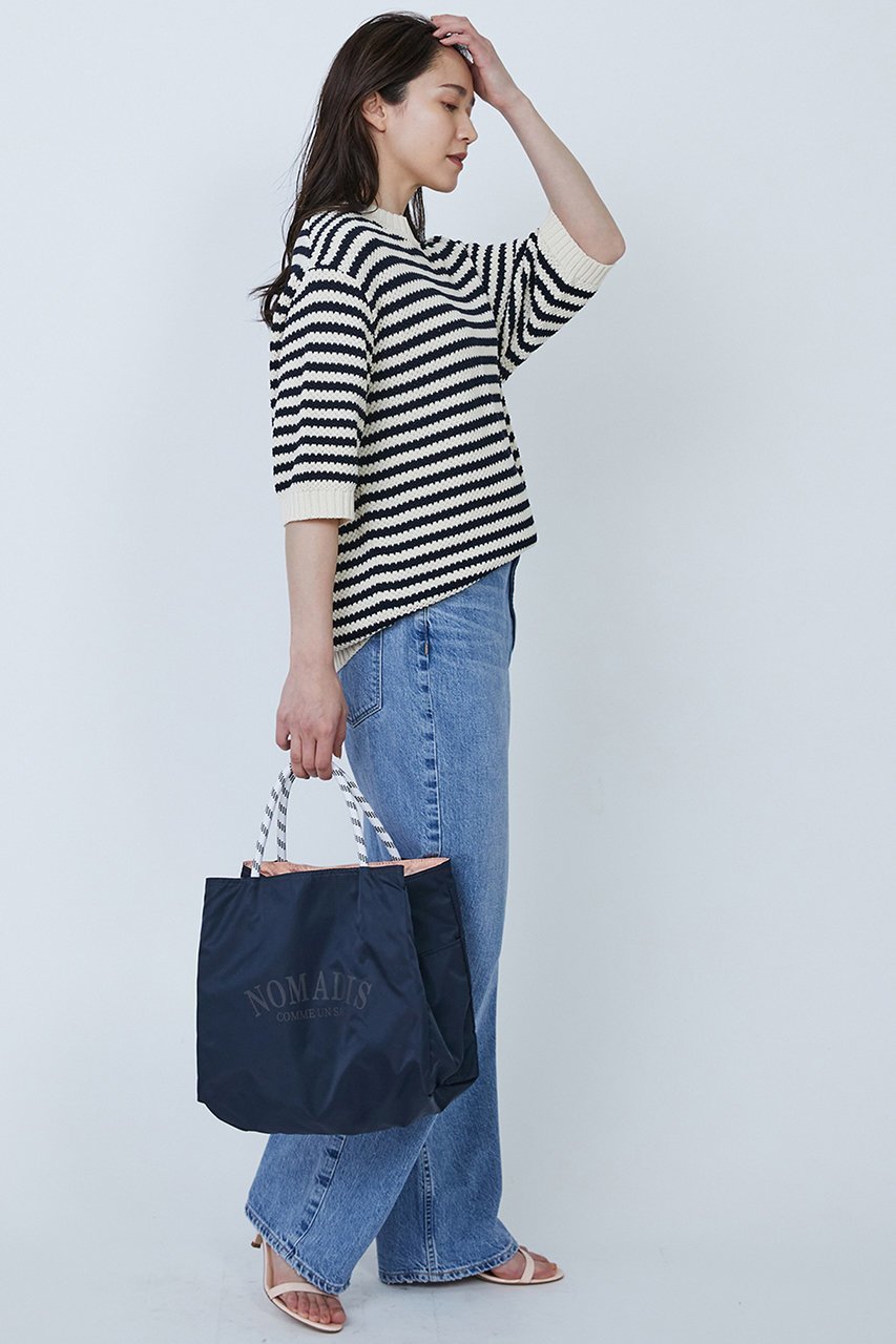 【プルミエ アロンディスモン/1er Arrondissement】の【ROYAL MER】プルオーバー 人気、トレンドファッション・服の通販 founy(ファニー) 　ファッション　Fashion　レディースファッション　Fashion for Women　トップス・カットソー　Cut & Sew Tops　ニット　Knit Tops & Sweaters　カジュアルプルオーバー・ニットトップス　Pullovers & Knit Tops / Casual Pullovers　ショルダー　Shoulder, Shoulder Strap　ドロップ　Drop Shoulder, Dropped Style　ボトム　Bottoms, Lower Wear　ボーダー　Border, Stripe　ワイド　Wide, Wide Fit　エレガント 上品　Elegant　other-8|ID: prp329100004425745 ipo3291000000032928540