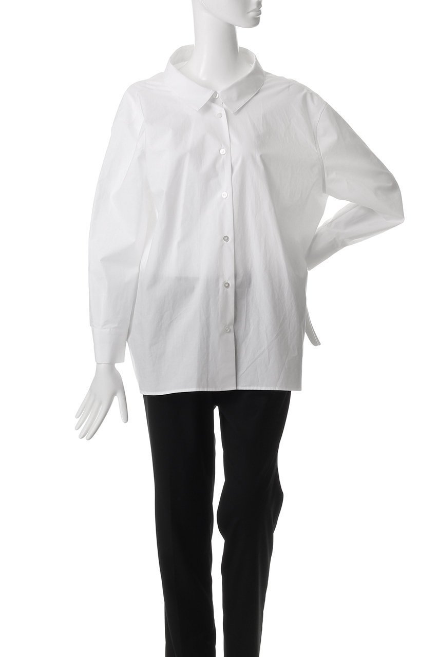 【ジェイドット/j.】の高密度コットンオーバーサイズシャツ 人気、トレンドファッション・服の通販 founy(ファニー) 　ファッション　Fashion　レディースファッション　Fashion for Women　トップス・カットソー　Cut & Sew Tops　シャツ・ブラウス・オフィスカジュアル　Elegant Blouses & Button-Ups　スリーブ　Sleeve, Long Sleeve / Short Sleeve　ファブリック　Fabric, Textile　ロング　Long, Long-Length　エレガント 上品　Elegant　other-2|ID: prp329100004425753 ipo3291000000036199576