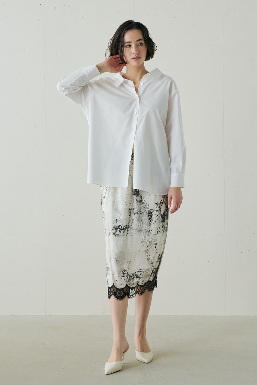 【ジェイドット/j.】の高密度コットンオーバーサイズシャツ 人気、トレンドファッション・服の通販 founy(ファニー) 　ファッション　Fashion　レディースファッション　Fashion for Women　トップス・カットソー　Cut & Sew Tops　シャツ・ブラウス・オフィスカジュアル　Elegant Blouses & Button-Ups　スリーブ　Sleeve, Long Sleeve / Short Sleeve　ファブリック　Fabric, Textile　ロング　Long, Long-Length　エレガント 上品　Elegant　other-8|ID: prp329100004425753 ipo3291000000036199584