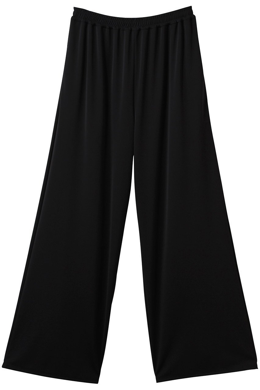 【デパリエ/DEPAREILLE】のトリアセテートジャージーワイドパンツ インテリア・キッズ・メンズ・レディースファッション・服の通販 founy(ファニー) 　ファッション　Fashion　レディースファッション　Fashion for Women　パンツ　Pants & Trousers　シンプル　Simple, Minimal　ストレート　Straight, Straight Cut　ワイド　Wide, Wide Fit　エレガント 上品　Elegant　ブラック|ID: prp329100004425755 ipo3291000000036199589