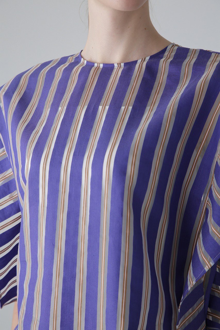 【アドーア/ADORE】のミックスストライプブラウス 人気、トレンドファッション・服の通販 founy(ファニー) 　ファッション　Fashion　レディースファッション　Fashion for Women　トップス・カットソー　Cut & Sew Tops　シャツ・ブラウス・オフィスカジュアル　Elegant Blouses & Button-Ups　おすすめ　Recommended / Our Picks　シアー　Sheer, See-Through　ショート　Short, Short Length　ストライプ　Stripe, Striped Pattern　スリーブ　Sleeve, Long Sleeve / Short Sleeve　セットアップ　Set-Up, Coordinated Outfit　パターン　Pattern, Design Print　モダン　Modern, Contemporary　other-2|ID: prp329100004427306 ipo3291000000032908312