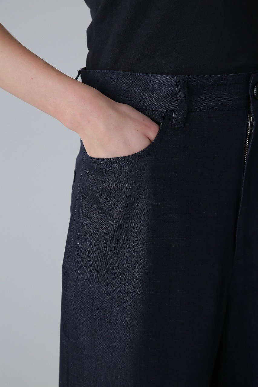 【アドーア/ADORE】のハイブリッドデニムパンツ 人気、トレンドファッション・服の通販 founy(ファニー) 　ファッション　Fashion　レディースファッション　Fashion for Women　パンツ　Pants & Trousers　デニムパンツ・ジーンズ・美脚デニム　Denim Jeans & Pants　シアー　Sheer, See-Through　ストレート　Straight, Straight Cut　デニム　Denim, Jeans Material　ポケット　Pocket, Pocket Detail　ヨーク　Yoke, Yoke Design　other-4|ID: prp329100004427308 ipo3291000000032910975
