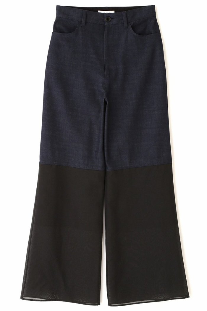 【アドーア/ADORE】のハイブリッドデニムパンツ インテリア・キッズ・メンズ・レディースファッション・服の通販 founy(ファニー) https://founy.com/ ファッション Fashion レディースファッション Fashion for Women パンツ Pants & Trousers デニムパンツ・ジーンズ・美脚デニム Denim Jeans & Pants シアー Sheer, See-Through ストレート Straight, Straight Cut デニム Denim, Jeans Material ポケット Pocket, Pocket Detail ヨーク Yoke, Yoke Design |ID: prp329100004427308 ipo3291000000036003654
