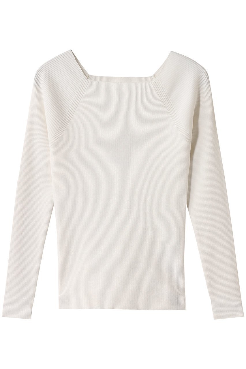 【ハー/HER.】のオフショルニット インテリア・キッズ・メンズ・レディースファッション・服の通販 founy(ファニー) 　ファッション　Fashion　レディースファッション　Fashion for Women　トップス・カットソー　Cut & Sew Tops　ニット　Knit Tops & Sweaters　カジュアルプルオーバー・ニットトップス　Pullovers & Knit Tops / Casual Pullovers　スクエア　Square, Square Shape　フェミニン　Feminine, Girly　オフホワイト|ID: prp329100004428642 ipo3291000000032942536