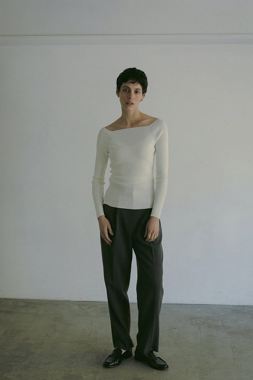 【ハー/HER.】のオフショルニット 人気、トレンドファッション・服の通販 founy(ファニー) 　ファッション　Fashion　レディースファッション　Fashion for Women　トップス・カットソー　Cut & Sew Tops　ニット　Knit Tops & Sweaters　カジュアルプルオーバー・ニットトップス　Pullovers & Knit Tops / Casual Pullovers　スクエア　Square, Square Shape　フェミニン　Feminine, Girly　other-6|ID: prp329100004428642 ipo3291000000032942577