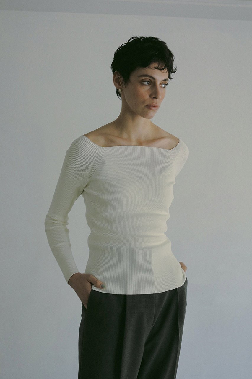 【ハー/HER.】のオフショルニット 人気、トレンドファッション・服の通販 founy(ファニー) 　ファッション　Fashion　レディースファッション　Fashion for Women　トップス・カットソー　Cut & Sew Tops　ニット　Knit Tops & Sweaters　カジュアルプルオーバー・ニットトップス　Pullovers & Knit Tops / Casual Pullovers　スクエア　Square, Square Shape　フェミニン　Feminine, Girly　other-8|ID: prp329100004428642 ipo3291000000032942595