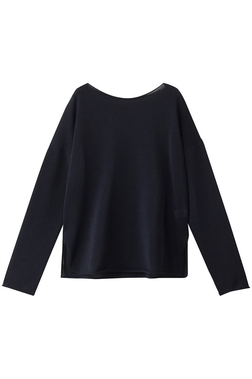 【ハー/HER.】のペーパー混ニットプルオーバー インテリア・キッズ・メンズ・レディースファッション・服の通販 founy(ファニー) 　ファッション　Fashion　レディースファッション　Fashion for Women　トップス・カットソー　Cut & Sew Tops　ニット　Knit Tops & Sweaters　カジュアルプルオーバー・ニットトップス　Pullovers & Knit Tops / Casual Pullovers　おすすめ　Recommended / Our Picks　セットアップ　Set-Up, Coordinated Outfit　ペーパー　Paper, Kraft Paper　ボトム　Bottoms, Lower Wear　リラックス　Relax, Relaxed Fit　ネイビー|ID: prp329100004428643 ipo3291000000032942635