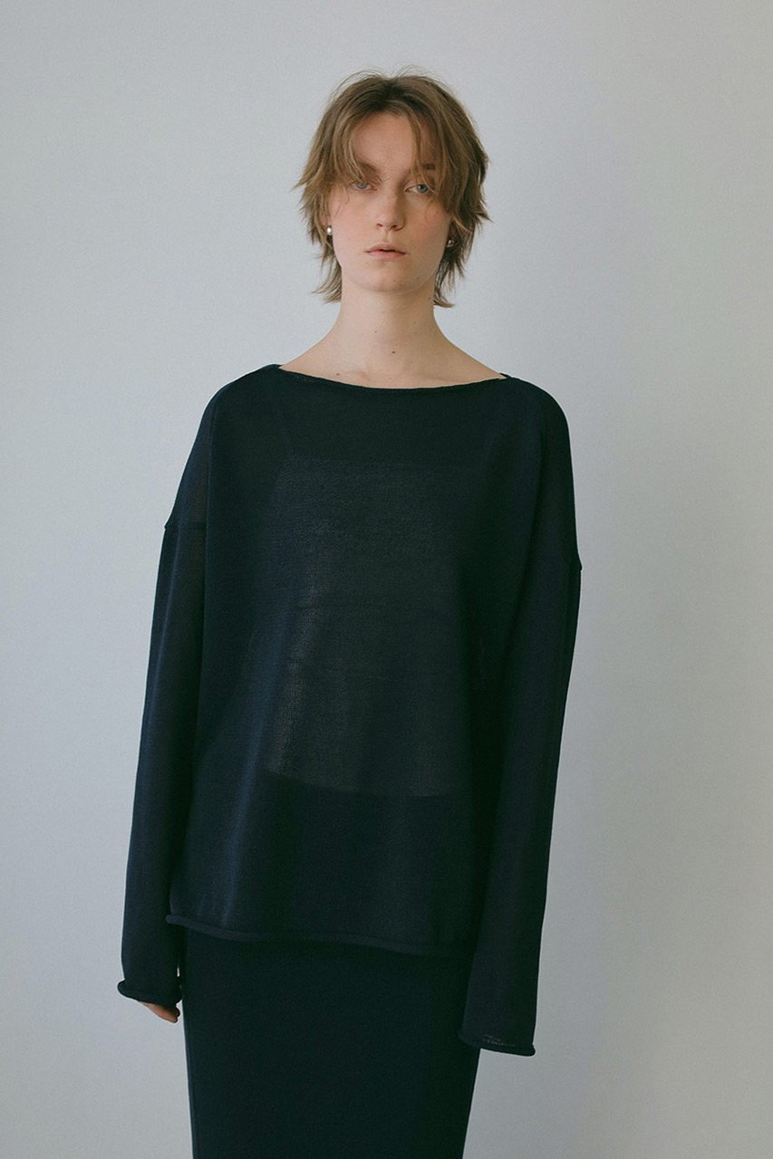 【ハー/HER.】のペーパー混ニットプルオーバー 人気、トレンドファッション・服の通販 founy(ファニー) 　ファッション　Fashion　レディースファッション　Fashion for Women　トップス・カットソー　Cut & Sew Tops　ニット　Knit Tops & Sweaters　カジュアルプルオーバー・ニットトップス　Pullovers & Knit Tops / Casual Pullovers　おすすめ　Recommended / Our Picks　セットアップ　Set-Up, Coordinated Outfit　ペーパー　Paper, Kraft Paper　ボトム　Bottoms, Lower Wear　リラックス　Relax, Relaxed Fit　other-6|ID: prp329100004428643 ipo3291000000032942670