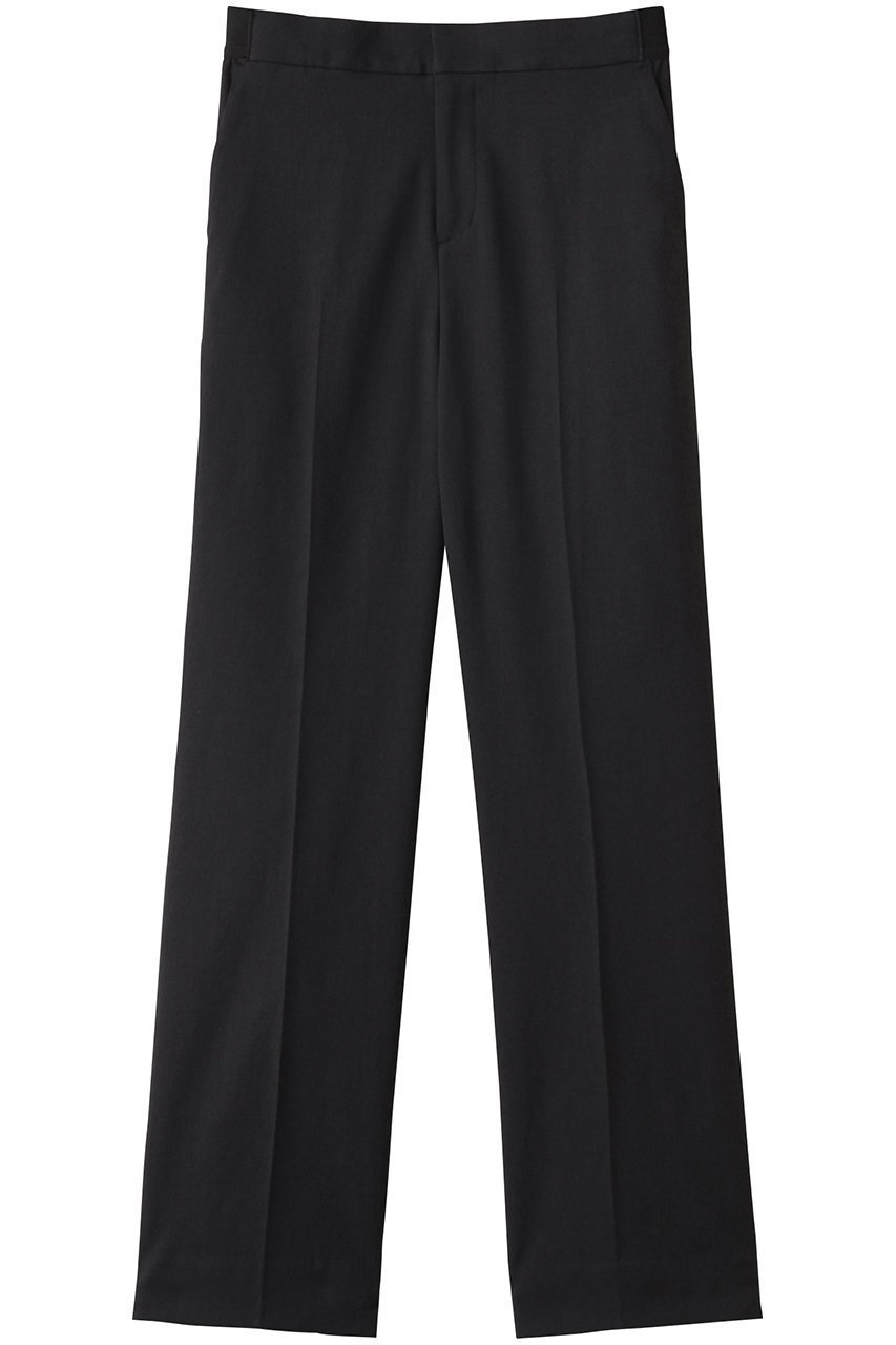 【エムフィル/M Fil】のシェルタリングオックス ストレート イージートラウザーズ インテリア・キッズ・メンズ・レディースファッション・服の通販 founy(ファニー) 　ファッション　Fashion　レディースファッション　Fashion for Women　パンツ　Pants & Trousers　シンプル　Simple, Minimal　ストレート　Straight, Straight Cut　センター　Center, Center Line　ビジネス 仕事 通勤　Business / Work / Commuting　ブラック|ID: prp329100004428652 ipo3291000000036023924