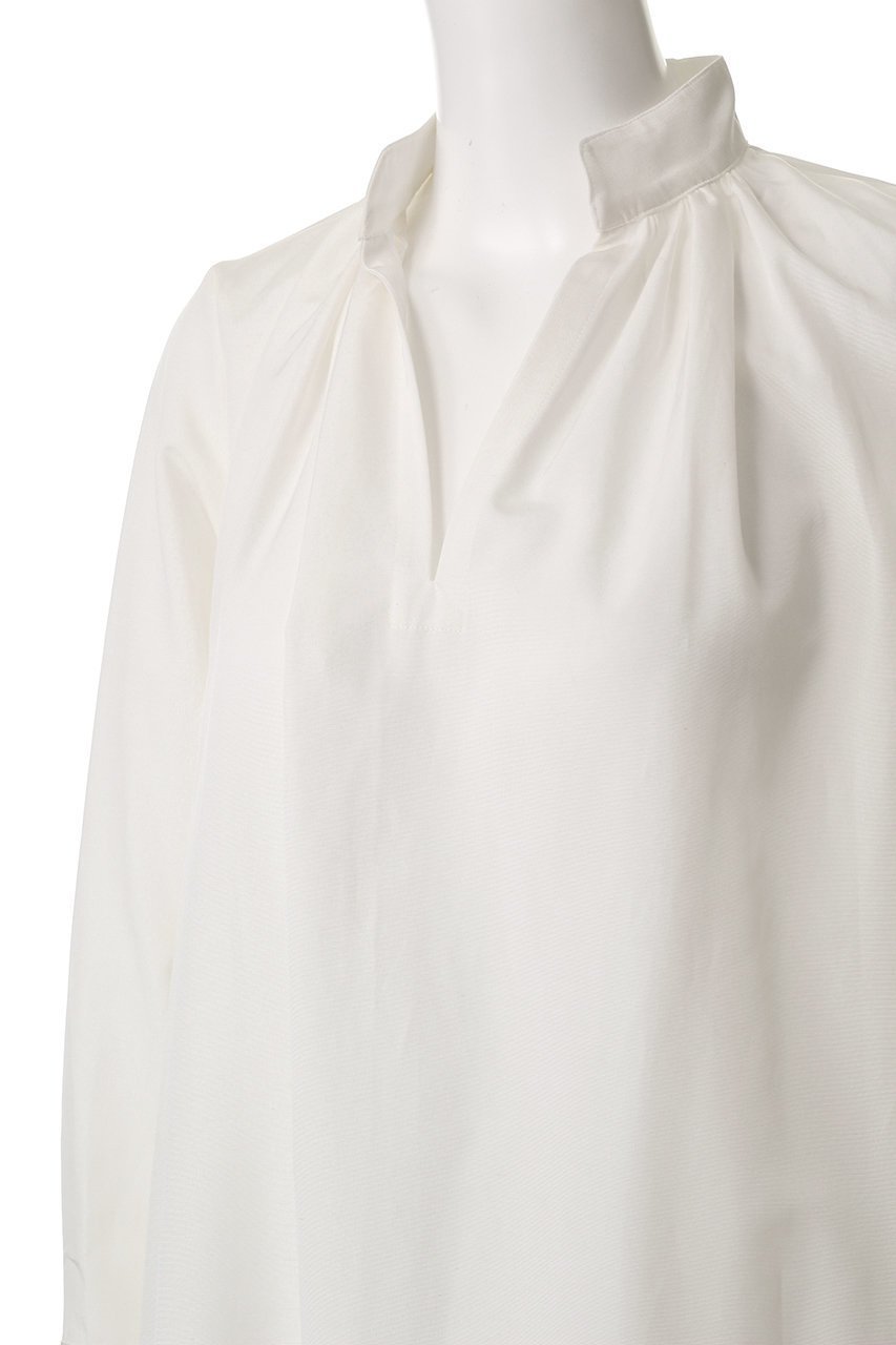 【エムフィル/M Fil】のトリアセテート コットン グログラン スキッパーロングフレア ワンピース 人気、トレンドファッション・服の通販 founy(ファニー) 　ファッション　Fashion　レディースファッション　Fashion for Women　ワンピース　Dresses　チュニック　Tunic Tops & Dresses　ギャザー　Gathered, Ruffled　グログラン　Grosgrain, Grosgrain Ribbon　シンプル　Simple, Minimal　チュニック　Tunic, Long Top　フレア　Flare, Flared　モダン　Modern, Contemporary　ロング　Long, Long-Length　other-5|ID: prp329100004428656 ipo3291000000035690336