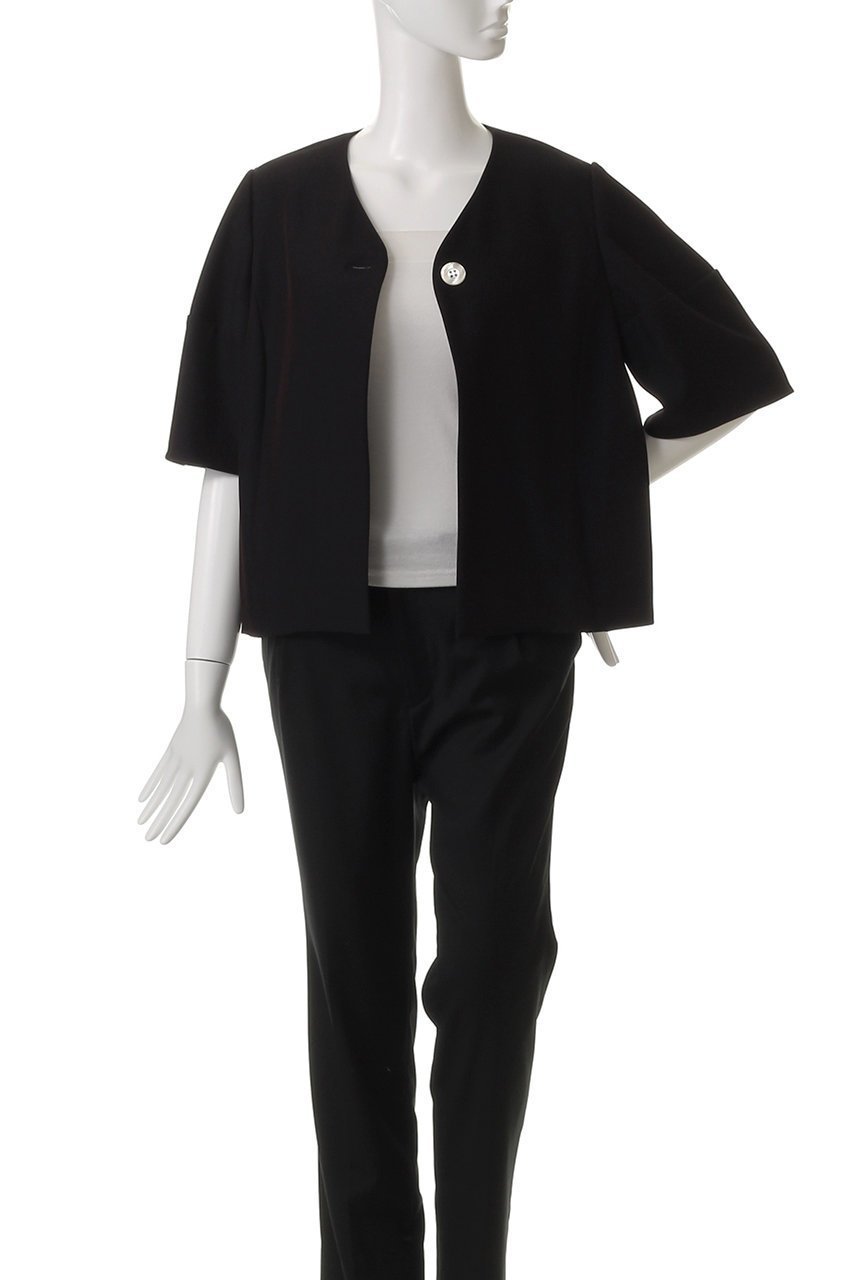 【エムフィル/M Fil】のトリアセボディシェル コクーンスリーブショートジャケット 人気、トレンドファッション・服の通販 founy(ファニー) 　ファッション　Fashion　レディースファッション　Fashion for Women　アウター　Coat / Outerwear Collection　レディースジャケット・軽アウター　Jackets　ショート　Short, Short Length　シンプル　Simple, Minimal　ジャケット　Jacket, Outerwear　スカーフ　Scarf, Neckwear　ネックレス　Necklace, Pendant Necklace　モダン　Modern, Contemporary　エレガント 上品　Elegant　夏　Summer　春　Spring　S/S・春夏　SS, Spring/Summer, Warm Season　other-7|ID: prp329100004428660 ipo3291000000032951814