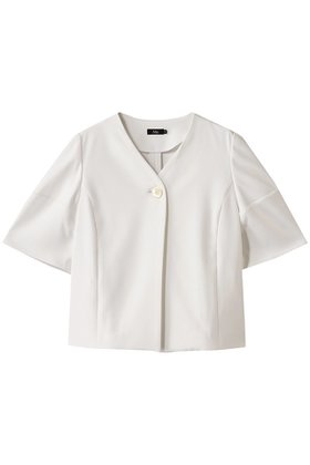 【エムフィル/M Fil】のトリアセボディシェル コクーンスリーブショートジャケット 人気、トレンドファッション・服の通販 founy(ファニー) ファッション Fashion レディースファッション Fashion for Women アウター Coat / Outerwear Collection レディースジャケット・軽アウター Jackets ショート Short, Short Length シンプル Simple, Minimal ジャケット Jacket, Outerwear スカーフ Scarf, Neckwear ネックレス Necklace, Pendant Necklace モダン Modern, Contemporary エレガント 上品 Elegant 夏 Summer 春 Spring S/S・春夏 SS, Spring/Summer, Warm Season |ID:prp329100004428660