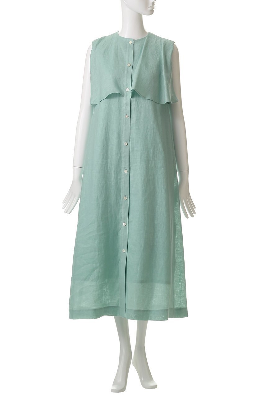 【エムフィル/M Fil】のナチュラルリネン フレアーヨークワンピース 人気、トレンドファッション・服の通販 founy(ファニー) 　ファッション　Fashion　レディースファッション　Fashion for Women　ワンピース　Dresses　チュニック　Tunic Tops & Dresses　シンプル　Simple, Minimal　チュニック　Tunic, Long Top　フレア　Flare, Flared　リネン　Linen, Linen Fabric　リラックス　Relax, Relaxed Fit　ロング　Long, Long-Length　夏　Summer　旅行　Travel　春　Spring　S/S・春夏　SS, Spring/Summer, Warm Season　other-2|ID: prp329100004428661 ipo3291000000032871041