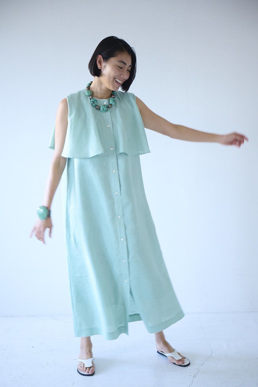 【エムフィル/M Fil】のナチュラルリネン フレアーヨークワンピース 人気、トレンドファッション・服の通販 founy(ファニー) 　ファッション　Fashion　レディースファッション　Fashion for Women　ワンピース　Dresses　チュニック　Tunic Tops & Dresses　シンプル　Simple, Minimal　チュニック　Tunic, Long Top　フレア　Flare, Flared　リネン　Linen, Linen Fabric　リラックス　Relax, Relaxed Fit　ロング　Long, Long-Length　夏　Summer　旅行　Travel　春　Spring　S/S・春夏　SS, Spring/Summer, Warm Season　other-8|ID: prp329100004428661 ipo3291000000032871075
