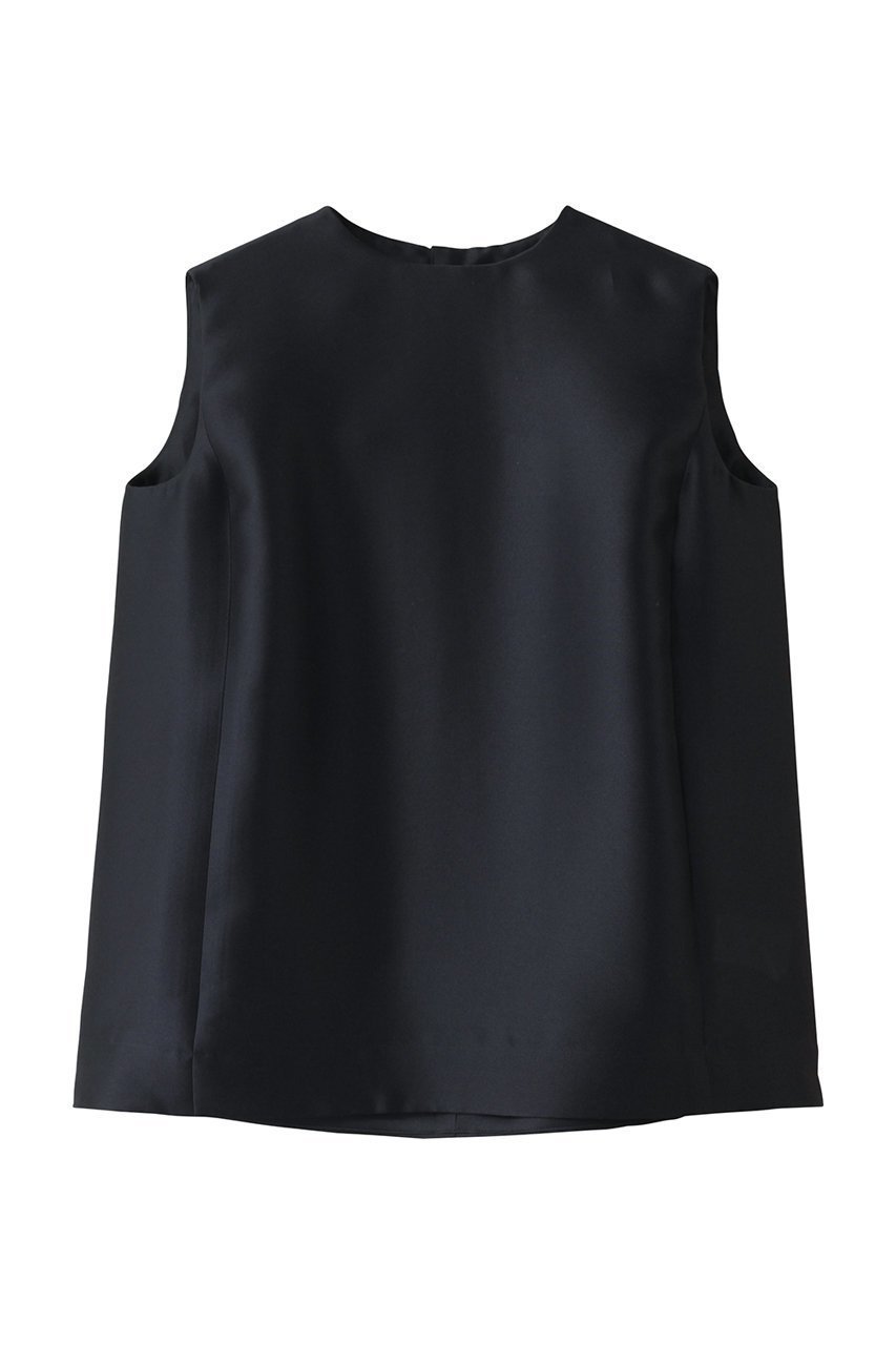 【エムフィル/M Fil】のシルキーWクロス ノースリーブ フォルムブラウス インテリア・キッズ・メンズ・レディースファッション・服の通販 founy(ファニー) 　ファッション　Fashion　レディースファッション　Fashion for Women　トップス・カットソー　Cut & Sew Tops　キャミソール&ノースリーブ　Camisoles & Sleeveless Tops　シャツ・ブラウス・オフィスカジュアル　Elegant Blouses & Button-Ups　シンプル　Simple, Minimal　ダブル　Double, Double-Breasted　ノースリーブ　Sleeveless, No-Sleeve　フォルム　Silhouette, Form　モダン　Modern, Contemporary　ネイビー|ID: prp329100004428664 ipo3291000000032844297