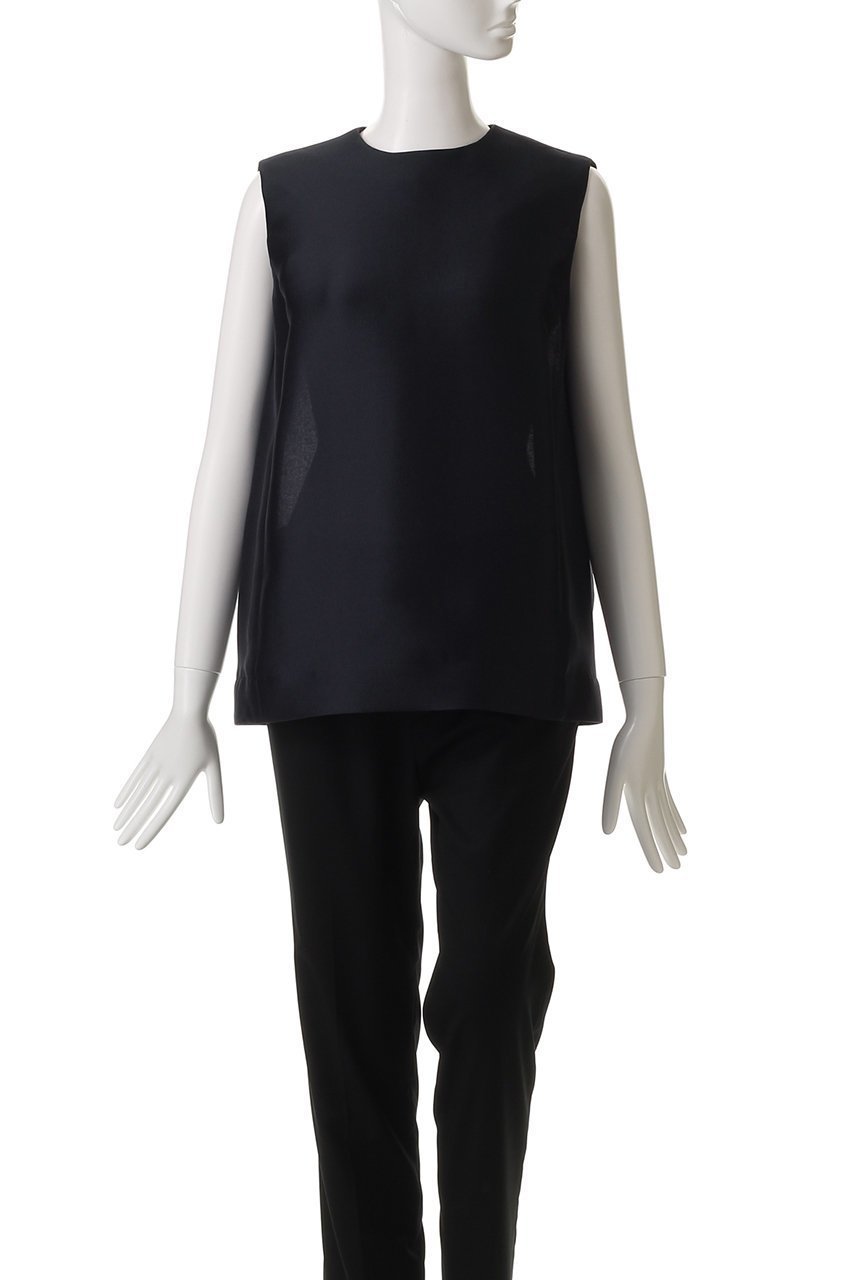 【エムフィル/M Fil】のシルキーWクロス ノースリーブ フォルムブラウス 人気、トレンドファッション・服の通販 founy(ファニー) 　ファッション　Fashion　レディースファッション　Fashion for Women　トップス・カットソー　Cut & Sew Tops　キャミソール&ノースリーブ　Camisoles & Sleeveless Tops　シャツ・ブラウス・オフィスカジュアル　Elegant Blouses & Button-Ups　シンプル　Simple, Minimal　ダブル　Double, Double-Breasted　ノースリーブ　Sleeveless, No-Sleeve　フォルム　Silhouette, Form　モダン　Modern, Contemporary　other-2|ID: prp329100004428664 ipo3291000000032844302
