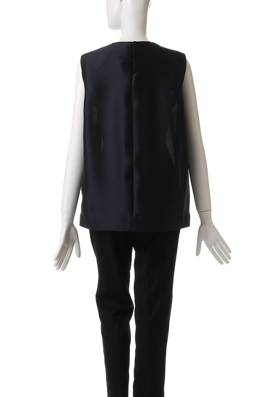 【エムフィル/M Fil】のシルキーWクロス ノースリーブ フォルムブラウス 人気、トレンドファッション・服の通販 founy(ファニー) 　ファッション　Fashion　レディースファッション　Fashion for Women　トップス・カットソー　Cut & Sew Tops　キャミソール&ノースリーブ　Camisoles & Sleeveless Tops　シャツ・ブラウス・オフィスカジュアル　Elegant Blouses & Button-Ups　シンプル　Simple, Minimal　ダブル　Double, Double-Breasted　ノースリーブ　Sleeveless, No-Sleeve　フォルム　Silhouette, Form　モダン　Modern, Contemporary　other-4|ID: prp329100004428664 ipo3291000000032844314