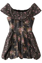 【ルール ロジェット/leur logette】のビンテージローズコットンプリントトップ ブラック|ID: prp329100004430176 ipo3291000000035366988