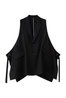 【ウジョー/Ujoh】のサイド アイレット ベスト 人気、トレンドファッション・服の通販 founy(ファニー) ファッション Fashion レディースファッション Fashion for Women アウター Coat / Outerwear Collection レディースジャケット・軽アウター Jackets アイレット Eyelet Lace ジャケット Jacket, Outerwear ファブリック Fabric, Textile ベスト Vest, Waistcoat |ID:prp329100004430181