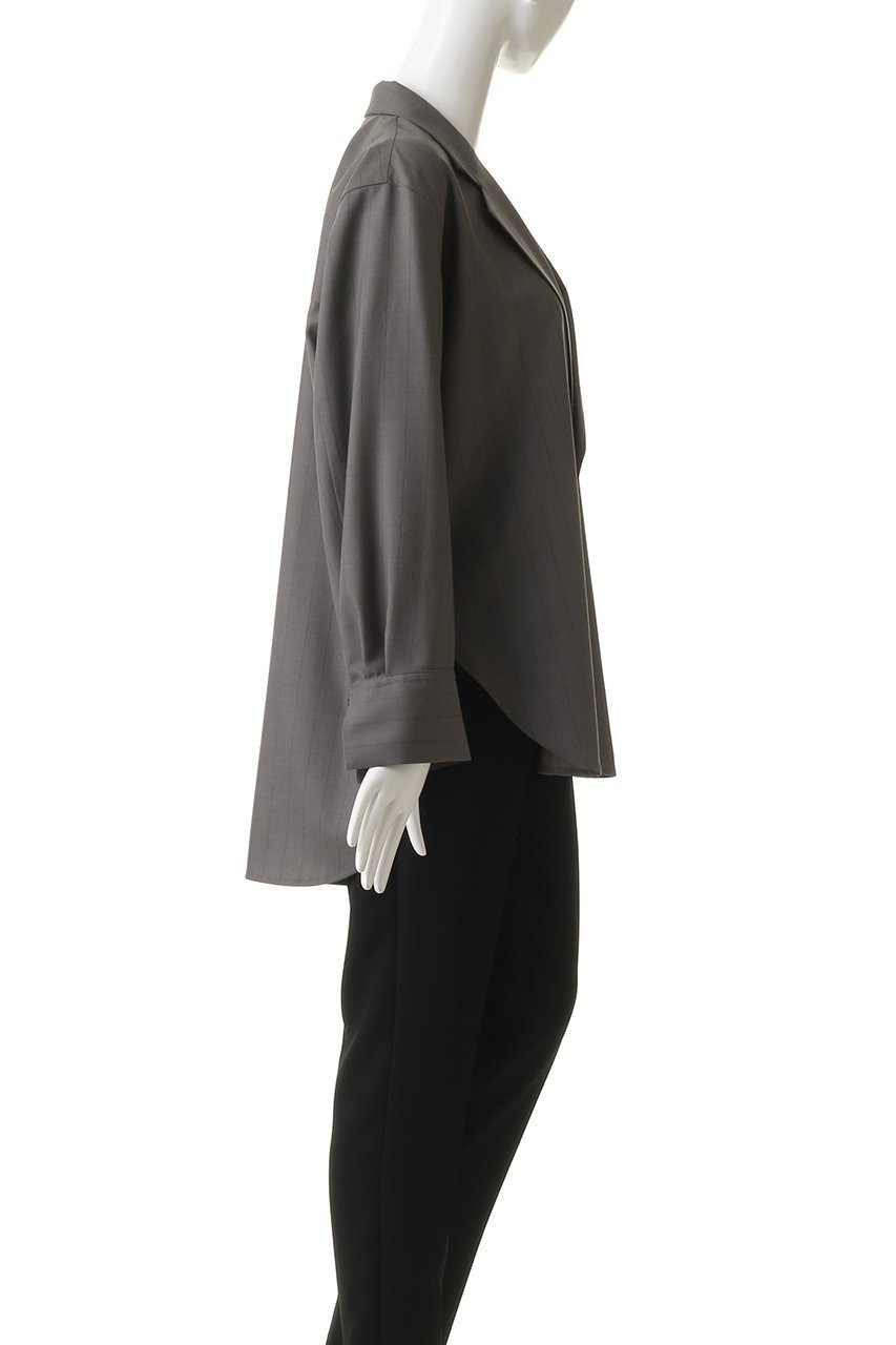 【ウジョー/Ujoh】のテーラード カラーシャツ 人気、トレンドファッション・服の通販 founy(ファニー) 　ファッション　Fashion　レディースファッション　Fashion for Women　トップス・カットソー　Cut & Sew Tops　シャツ・ブラウス・オフィスカジュアル　Elegant Blouses & Button-Ups　おすすめ　Recommended / Our Picks　スリーブ　Sleeve, Long Sleeve / Short Sleeve　テーラード　Tailored, Tailored Fit　ドレープ　Drape, Draping Fabric　ロング　Long, Long-Length　エレガント 上品　Elegant　other-3|ID: prp329100004430182 ipo3291000000032856219