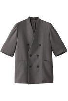 【ウジョー/Ujoh】の6ボタン ダブルハーフスリーブ ジャケット 人気、トレンドファッション・服の通販 founy(ファニー) ファッション Fashion レディースファッション Fashion for Women アウター Coat / Outerwear Collection レディースジャケット・軽アウター Jackets ジャケット Jacket, Outerwear センター Center, Center Line バランス Balance, Style Balance マニッシュ Mannish, Boyish モダン Modern, Contemporary エレガント 上品 Elegant thumbnail スレートグレー|ID: prp329100004430183 ipo3291000000032960047