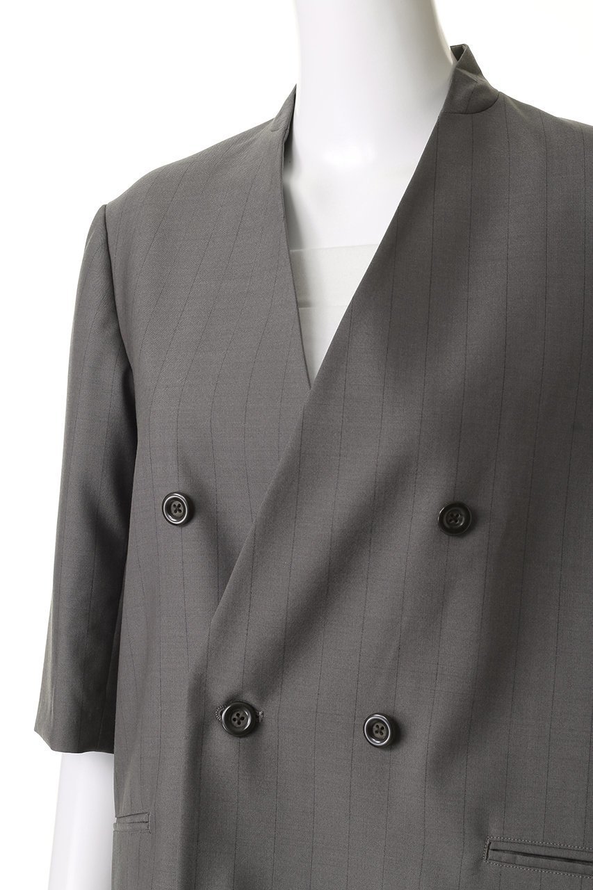 【ウジョー/Ujoh】の6ボタン ダブルハーフスリーブ ジャケット 人気、トレンドファッション・服の通販 founy(ファニー) 　ファッション　Fashion　レディースファッション　Fashion for Women　アウター　Coat / Outerwear Collection　レディースジャケット・軽アウター　Jackets　ジャケット　Jacket, Outerwear　センター　Center, Center Line　バランス　Balance, Style Balance　マニッシュ　Mannish, Boyish　モダン　Modern, Contemporary　エレガント 上品　Elegant　other-5|ID: prp329100004430183 ipo3291000000032960060