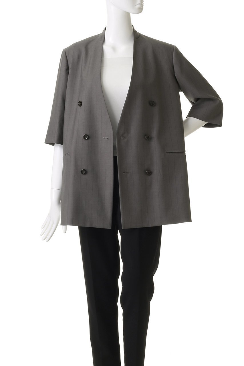 【ウジョー/Ujoh】の6ボタン ダブルハーフスリーブ ジャケット 人気、トレンドファッション・服の通販 founy(ファニー) 　ファッション　Fashion　レディースファッション　Fashion for Women　アウター　Coat / Outerwear Collection　レディースジャケット・軽アウター　Jackets　ジャケット　Jacket, Outerwear　センター　Center, Center Line　バランス　Balance, Style Balance　マニッシュ　Mannish, Boyish　モダン　Modern, Contemporary　エレガント 上品　Elegant　other-7|ID: prp329100004430183 ipo3291000000032960067