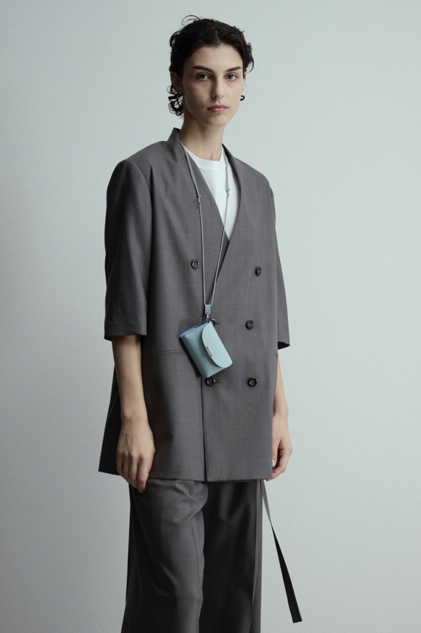 【ウジョー/Ujoh】の6ボタン ダブルハーフスリーブ ジャケット 人気、トレンドファッション・服の通販 founy(ファニー) 　ファッション　Fashion　レディースファッション　Fashion for Women　アウター　Coat / Outerwear Collection　レディースジャケット・軽アウター　Jackets　ジャケット　Jacket, Outerwear　センター　Center, Center Line　バランス　Balance, Style Balance　マニッシュ　Mannish, Boyish　モダン　Modern, Contemporary　エレガント 上品　Elegant　other-8|ID: prp329100004430183 ipo3291000000032960071