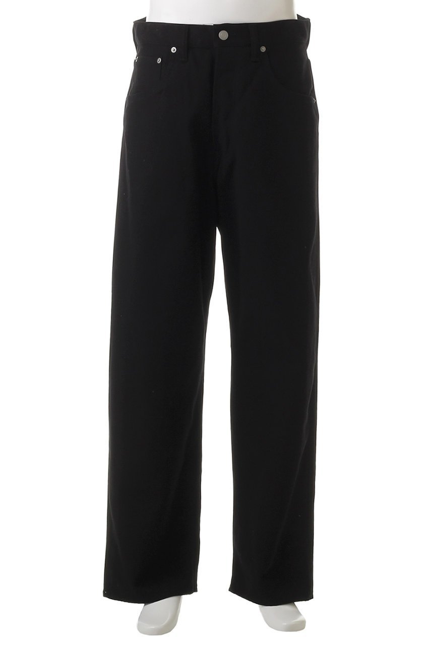 【サイ サイベーシックス/Scye SCYE BASICS / MEN】の【MEN】【SCYE BASICS】ストレッチコットン ダックワイドレッグ ジーンズ 人気、トレンドファッション・服の通販 founy(ファニー) 　ファッション　Fashion　メンズファッション　Fashion for Men　ボトムス　Bottoms　デニムパンツ・ジーンズ　Denim Pants　ジーンズ　Jeans, Denim Pants　ストレッチ　Stretch, Stretchy Fabric　デニム　Denim, Jeans Material　other-2|ID: prp329100004430192 ipo3291000000032909310