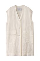 【エリオポール/heliopole】のDUNGAREES リネンロングジレ 人気、トレンドファッション・服の通販 founy(ファニー) ファッション Fashion レディースファッション WOMEN アウター Coat Outerwear ジャケット Jackets おすすめ Recommend シンプル Simple ジャケット Jacket フロント Front ベスト Vest ポケット Pocket リネン Linen 夏 Summer NEW・新作・新着・新入荷 New Arrivals 春 Spring S/S・春夏 Ss・Spring/Summer |ID:prp329100004430200