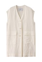 【エリオポール/heliopole】のDUNGAREES リネンロングジレ ホワイト|ID: prp329100004430200 ipo3291000000032959991