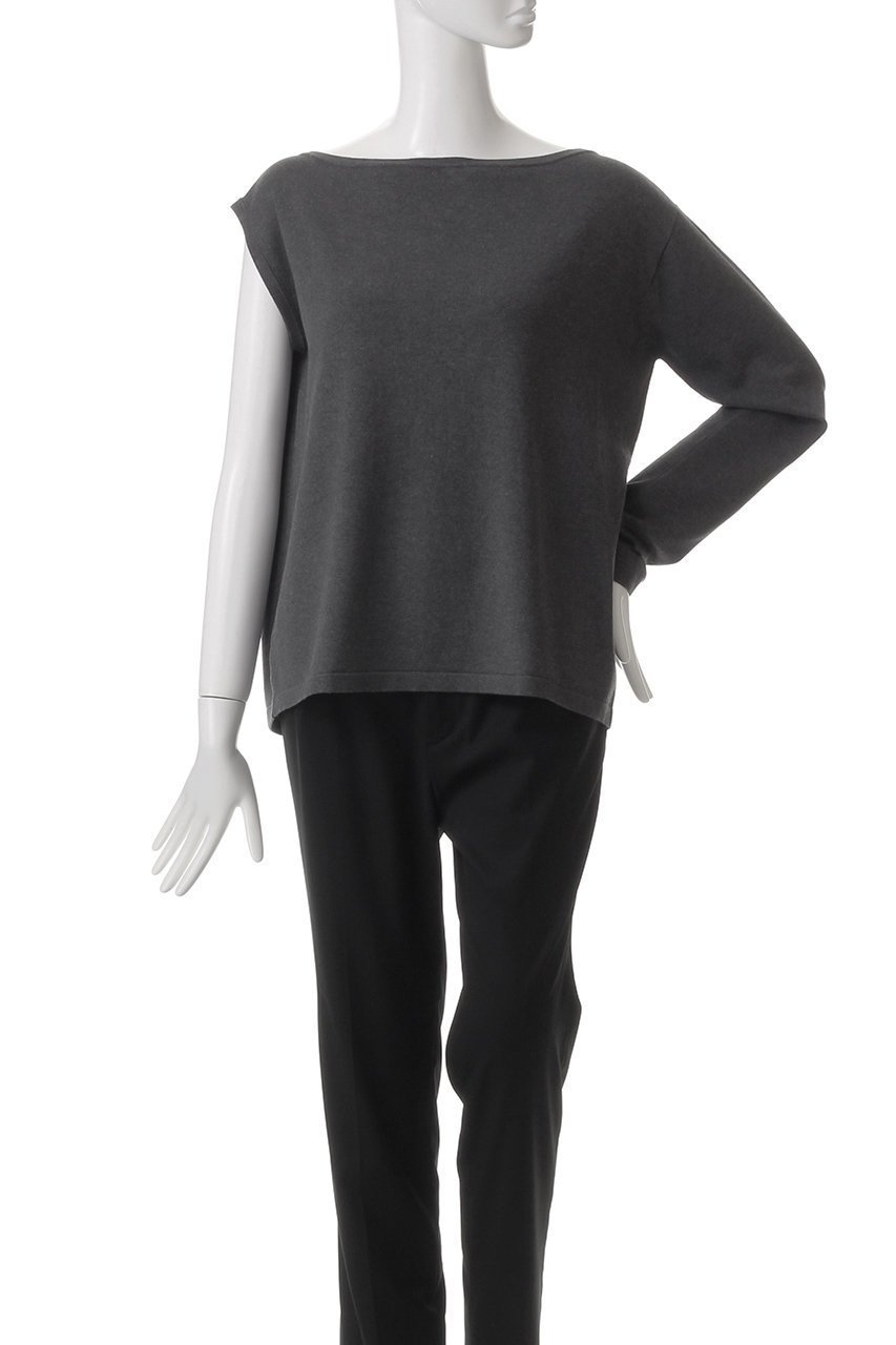 【エリオポール/heliopole】の【BRILL】シルクアシンメトリーニット 人気、トレンドファッション・服の通販 founy(ファニー) 　ファッション　Fashion　レディースファッション　Fashion for Women　トップス・カットソー　Cut & Sew Tops　ニット　Knit Tops & Sweaters　カジュアルプルオーバー・ニットトップス　Pullovers & Knit Tops / Casual Pullovers　なめらか　Smooth, Silky Texture　シルク　Silk, 100% Silk　シンプル　Simple, Minimal　スタイリッシュ　Stylish, Fashionable　ヘムライン　Hemline, Bottom Cut　other-2|ID: prp329100004430202 ipo3291000000032941664