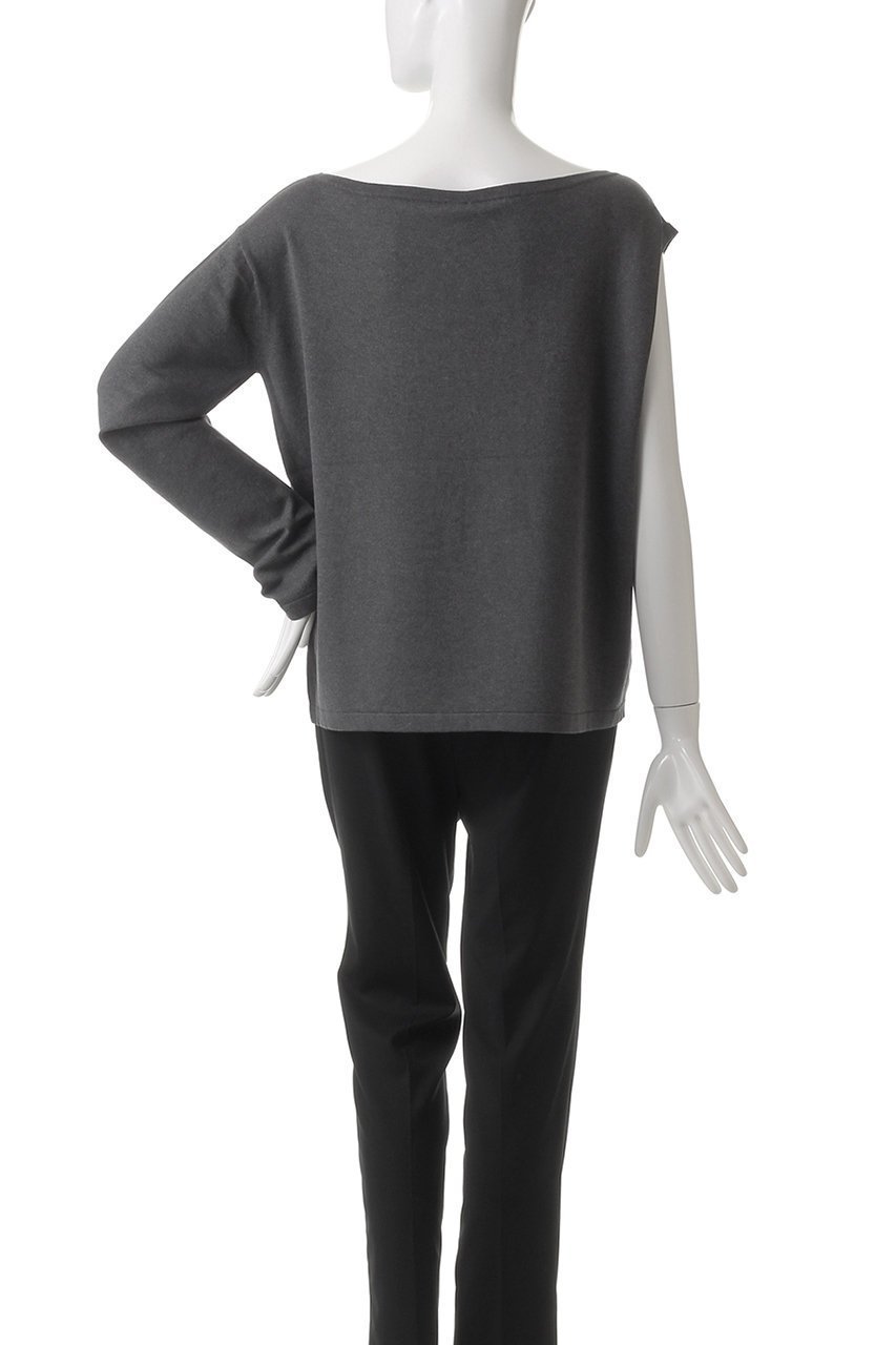 【エリオポール/heliopole】の【BRILL】シルクアシンメトリーニット 人気、トレンドファッション・服の通販 founy(ファニー) 　ファッション　Fashion　レディースファッション　Fashion for Women　トップス・カットソー　Cut & Sew Tops　ニット　Knit Tops & Sweaters　カジュアルプルオーバー・ニットトップス　Pullovers & Knit Tops / Casual Pullovers　なめらか　Smooth, Silky Texture　シルク　Silk, 100% Silk　シンプル　Simple, Minimal　スタイリッシュ　Stylish, Fashionable　ヘムライン　Hemline, Bottom Cut　other-4|ID: prp329100004430202 ipo3291000000032941679