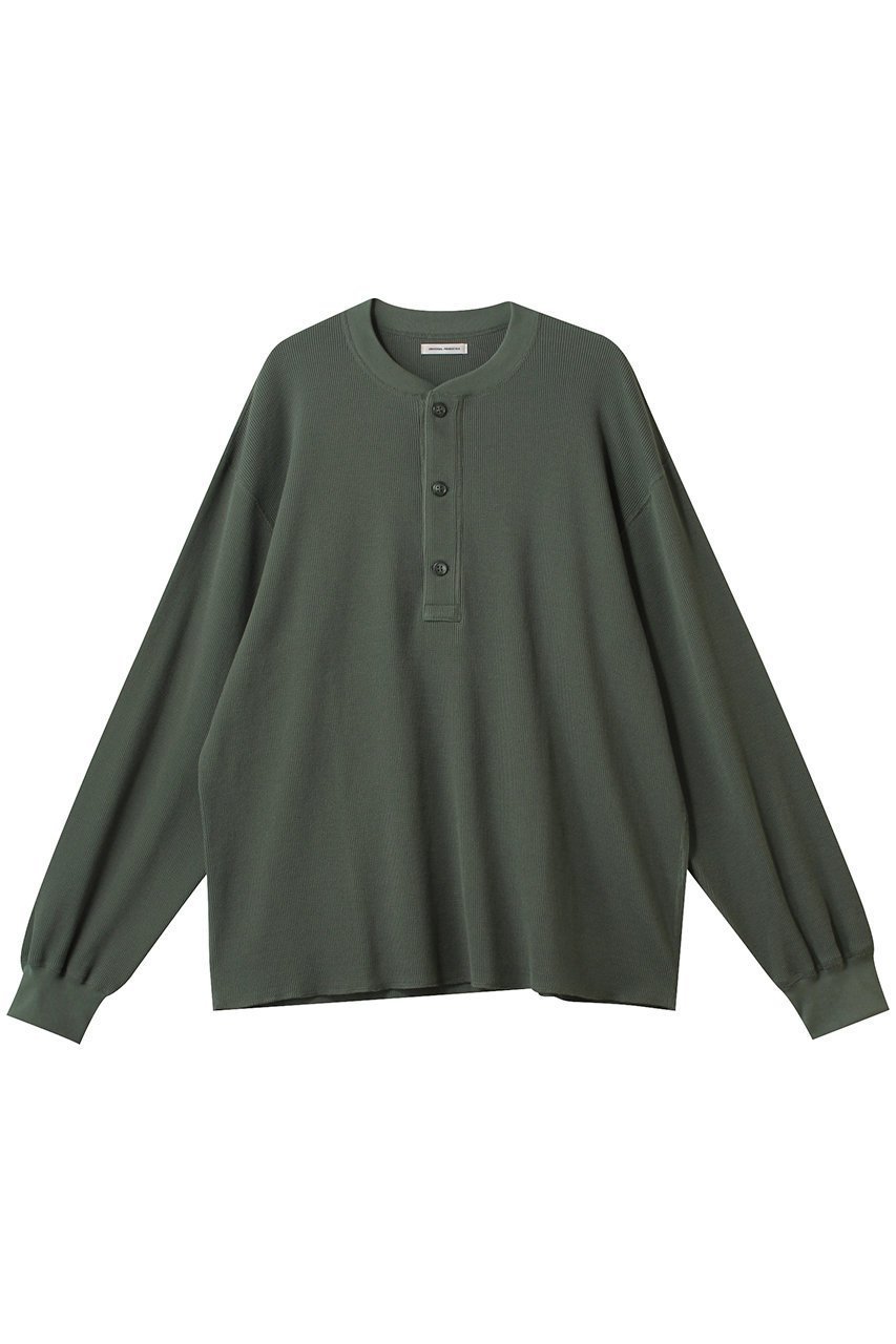 【ユニバーサルプロダクツ/UNIVERSAL PRODUCTS / MEN】の【MEN】WAFFLE HENRY NECK L/S T-SHIRTS/Tシャツ インテリア・キッズ・メンズ・レディースファッション・服の通販 founy(ファニー) 　ファッション　Fashion　メンズファッション　MEN　トップス・カットソー　Tops/Tshirt/Men　シャツ　Shirts　ロング / Tシャツ　T-Shirts　インナー　Inner　スタンダード　Standard　スリーブ　Sleeve　ロング　Long　ワッフル　Waffle　NEW・新作・新着・新入荷　New Arrivals　GREEN|ID: prp329100004430222 ipo3291000000030939278