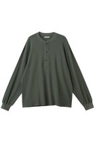 【ユニバーサルプロダクツ/UNIVERSAL PRODUCTS / MEN】の【MEN】WAFFLE HENRY NECK L/S T-SHIRTS/Tシャツ GREEN|ID: prp329100004430222 ipo3291000000034958740