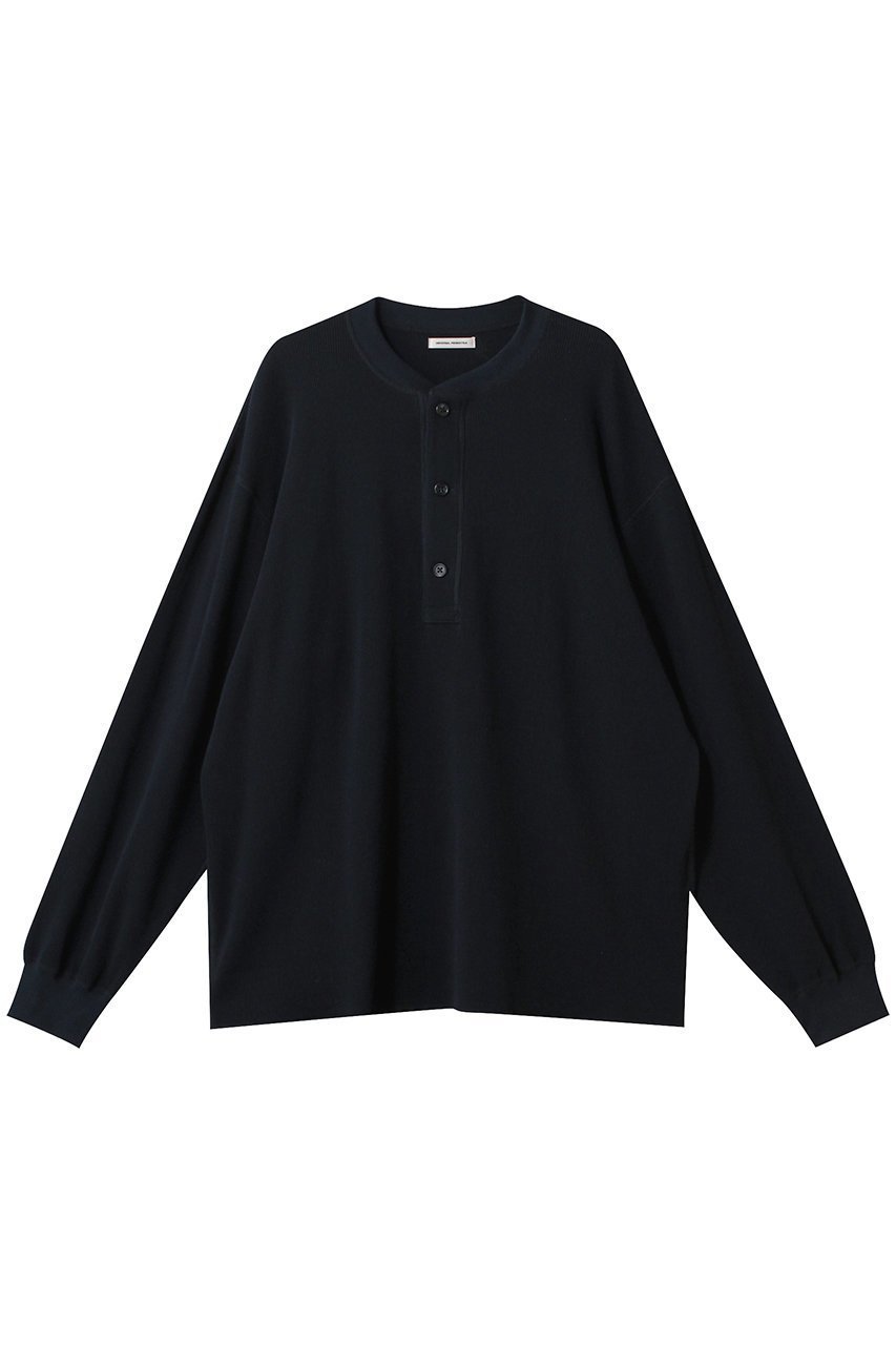 【ユニバーサルプロダクツ/UNIVERSAL PRODUCTS / MEN】の【MEN】WAFFLE HENRY NECK L/S T-SHIRTS/Tシャツ インテリア・キッズ・メンズ・レディースファッション・服の通販 founy(ファニー) 　ファッション　Fashion　メンズファッション　Fashion for Men　トップス・カットソー　Cut & Sew Tops　メンズシャツ　Shirts　ロングTシャツ・Tシャツ / 着回し力抜群　Longline T-Shirts & Tees　インナー　Innerwear　スタンダード　Standard, Basic　スリーブ　Sleeve, Long Sleeve / Short Sleeve　ロング　Long, Long-Length　ワッフル　Waffle, Waffle Knit　NAVY|ID: prp329100004430222 ipo3291000000034958741