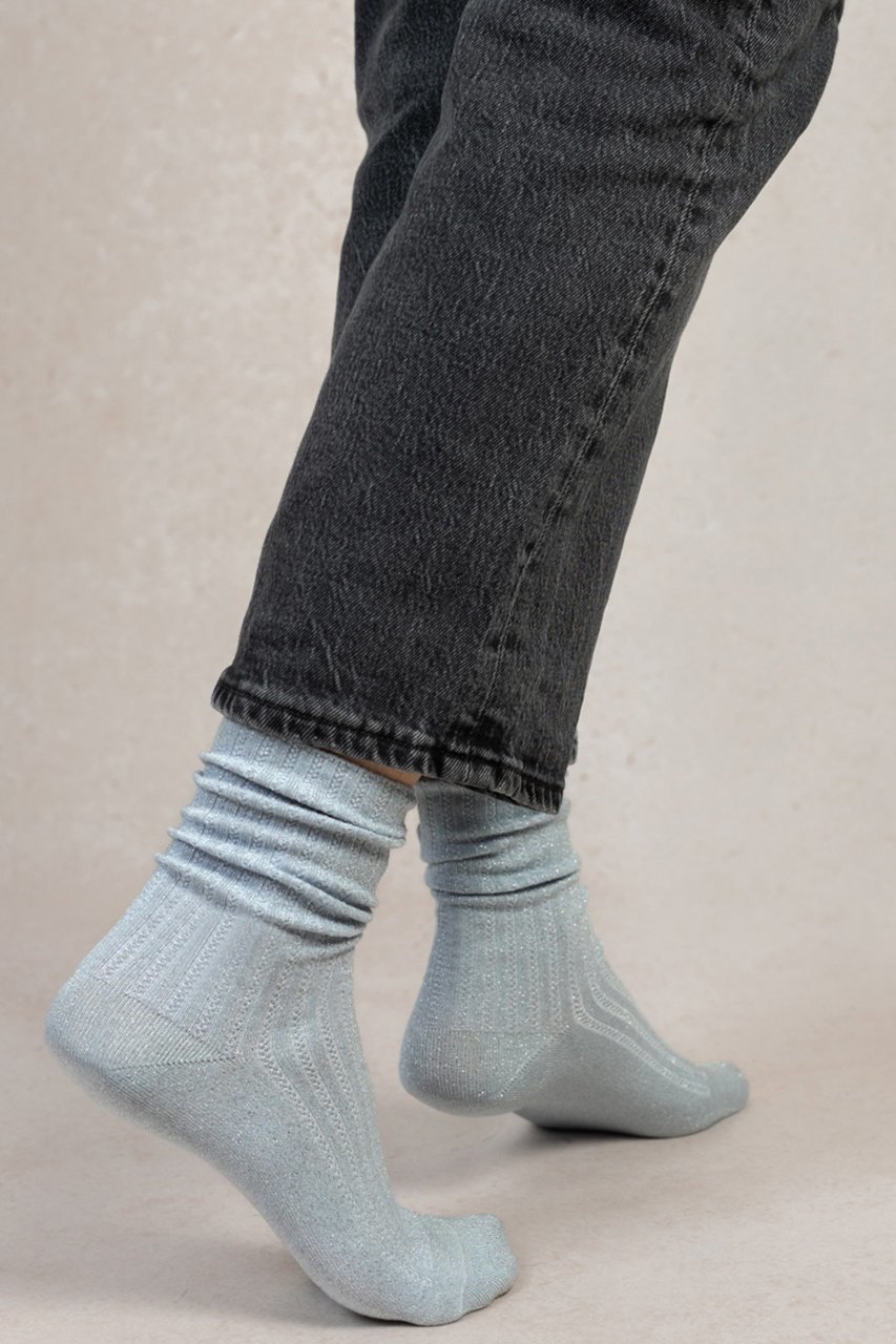 【ブルーフォレ/BLEUFORET】の6552 リブ編みラメソックス 人気、トレンドファッション・服の通販 founy(ファニー) 　ファッション　Fashion　レディースファッション　WOMEN　ソックス　Socks　レッグウェア　Legwear　ガーリー　Girly　スニーカー　Sneakers　ソックス　Socks　フィット　Fit　エレガント 上品　Elegant　other-3|ID: prp329100004430226 ipo3291000000031240153