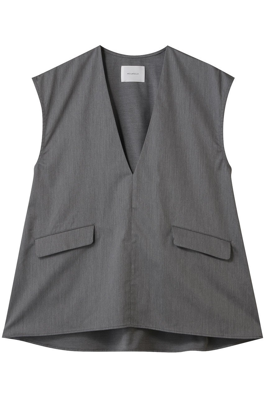 【ミディウミソリッド/MIDIUMISOLID】のv/neck n/s PO プルオーバー インテリア・キッズ・メンズ・レディースファッション・服の通販 founy(ファニー) 　ファッション　Fashion　レディースファッション　Fashion for Women　トップス・カットソー　Cut & Sew Tops　シャツ・ブラウス・オフィスカジュアル　Elegant Blouses & Button-Ups　カジュアルプルオーバー・ニットトップス　Pullovers & Knit Tops / Casual Pullovers　ショート　Short, Short Length　シンプル　Simple, Minimal　スタイリッシュ　Stylish, Fashionable　スリーブ　Sleeve, Long Sleeve / Short Sleeve　ノースリーブ　Sleeveless, No-Sleeve　フェミニン　Feminine, Girly　ポケット　Pocket, Pocket Detail　再入荷　Restock / Back in Stock　gray|ID: prp329100004430228 ipo3291000000032855975