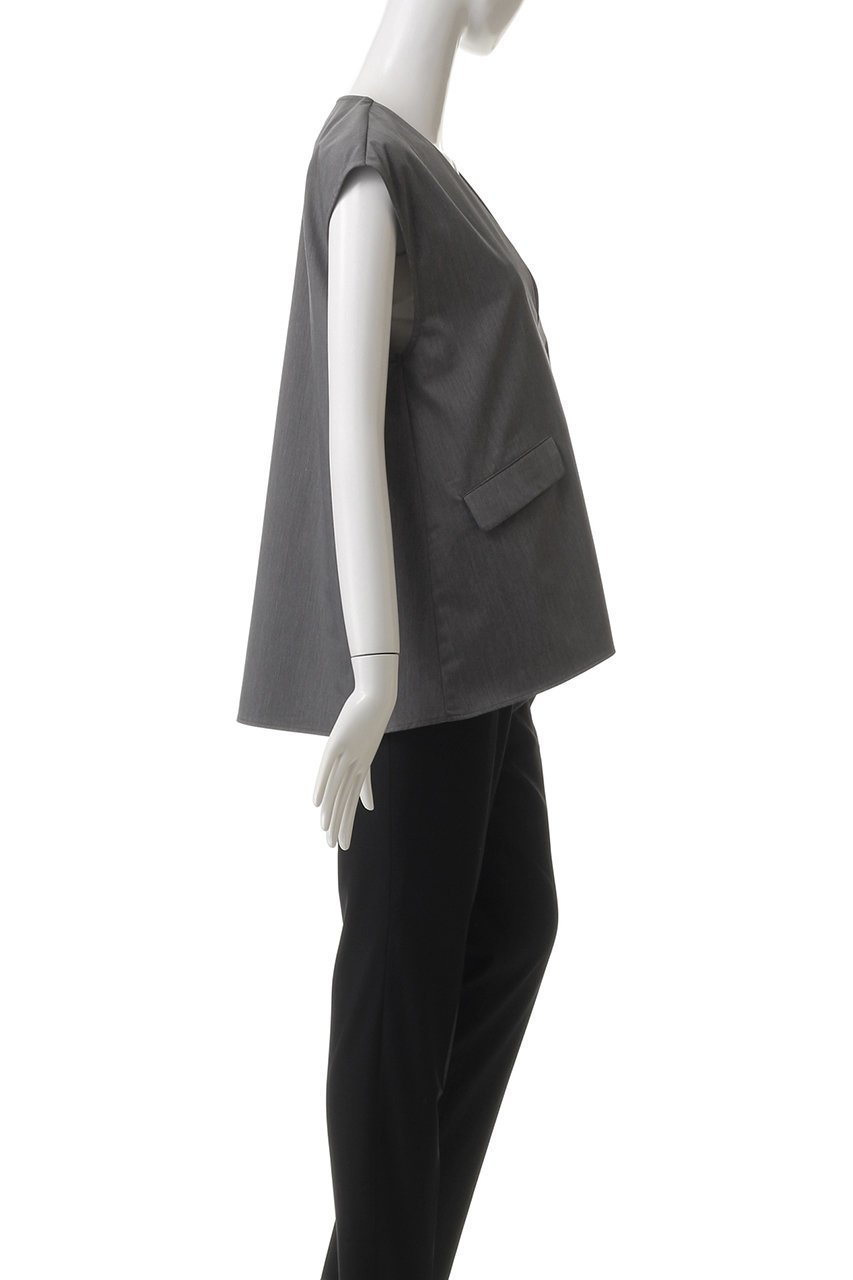 【ミディウミソリッド/MIDIUMISOLID】のv/neck n/s PO プルオーバー 人気、トレンドファッション・服の通販 founy(ファニー) 　ファッション　Fashion　レディースファッション　Fashion for Women　トップス・カットソー　Cut & Sew Tops　シャツ・ブラウス・オフィスカジュアル　Elegant Blouses & Button-Ups　カジュアルプルオーバー・ニットトップス　Pullovers & Knit Tops / Casual Pullovers　ショート　Short, Short Length　シンプル　Simple, Minimal　スタイリッシュ　Stylish, Fashionable　スリーブ　Sleeve, Long Sleeve / Short Sleeve　ノースリーブ　Sleeveless, No-Sleeve　フェミニン　Feminine, Girly　ポケット　Pocket, Pocket Detail　再入荷　Restock / Back in Stock　other-3|ID: prp329100004430228 ipo3291000000032855989