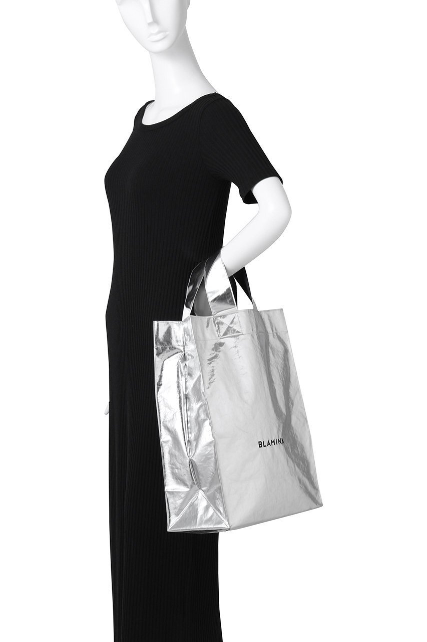 【ブラミンク/BLAMINK】の【BLMK】トートバッグ 人気、トレンドファッション・服の通販 founy(ファニー) 　ファッション　Fashion　レディースファッション　Fashion for Women　バッグ　Bags　シルバー　Silver, Metallic Silver　スクエア　Square, Square Shape　フォルム　Silhouette, Form　定番　Standard, Basic Item　other-2|ID: prp329100004430229 ipo3291000000032782232