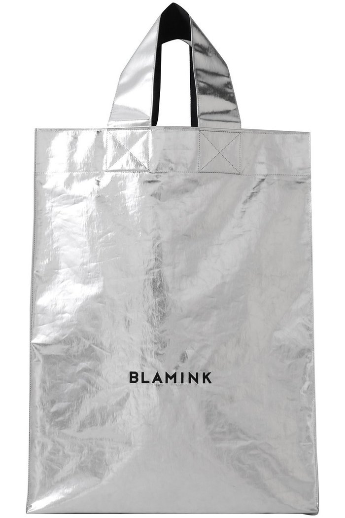 【ブラミンク/BLAMINK】の【BLMK】トートバッグ インテリア・キッズ・メンズ・レディースファッション・服の通販 founy(ファニー) https://founy.com/ ファッション Fashion レディースファッション Fashion for Women バッグ Bags シルバー Silver, Metallic Silver スクエア Square, Square Shape フォルム Silhouette, Form 定番 Standard, Basic Item |ID: prp329100004430229 ipo3291000000035103346