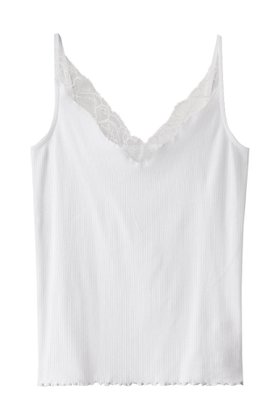 【ブラミンク/BLAMINK】 【BLMK】コットンリブレース人気、トレンドファッション・服の通販 founy(ファニー) ファッション Fashion レディースファッション Fashion for Women トップス・カットソー Cut & Sew Tops キャミソール&ノースリーブ Camisoles & Sleeveless Tops シャツ・ブラウス・オフィスカジュアル Elegant Blouses & Button-Ups ロングTシャツ・Tシャツ Longline T-Shirts & Tees カットソー・ベーシックTシャツ Cut-and-Sewn Tops / Stretch Tees & Basics インナー Innerwear カーディガン Cardigan, Knitwear キャミソール Camisole, Spaghetti Strap Top ストレッチ Stretch, Stretchy Fabric タンク Tank Top, Sleeveless Top レース Lace, Lace Fabric エレガント 上品 Elegant 定番 Standard, Basic Item |ID:prp329100004430233