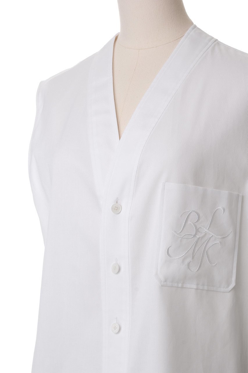 【ブラミンク/BLAMINK】の【BLMK】コットンVネックベスト 人気、トレンドファッション・服の通販 founy(ファニー) 　ファッション　Fashion　レディースファッション　Fashion for Women　アウター　Coat / Outerwear Collection　レディースジャケット・軽アウター　Jackets　ジャケット　Jacket, Outerwear　スタイリッシュ　Stylish, Fashionable　ベスト　Vest, Waistcoat　ポケット　Pocket, Pocket Detail　定番　Standard, Basic Item　other-5|ID: prp329100004430234 ipo3291000000035490432